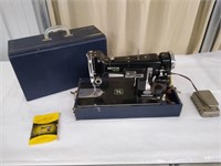 Vintage Necchi Model BU Sewing Machine in Case