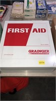 Wall mount first aid cabinet
