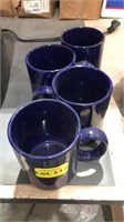 4 plain coffee mugs