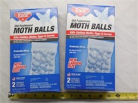 (2) Enoz Moth Balls 2 8oz Bags in Each Box