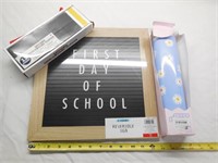 First/Last Day of School Sign, Chalkboard Blocks