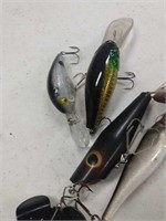 Different size fishing lures