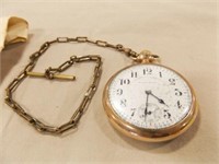 Pocket Watch, South Bend, with Chain