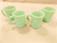Jadeite Cups (4) 2 sizes, same marking