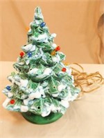 Ceramic Lighted Christmas Tree, 7½"