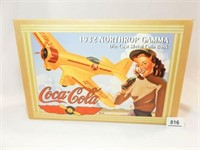 1995 Coca Cola Northrop Metal Airplane Bank