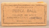 Military M1911 .45 Ammo in Original Box
