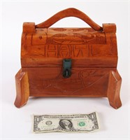 Hand Carved Handbag from Haiti