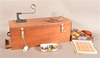 Flying Tying Equipment with Antique Chest