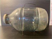 Old glass jar jug