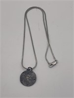 Sterling James Avery Sand Dollar Necklace