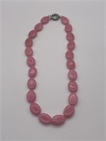 Bubble Gum Pink Gemstone Necklace