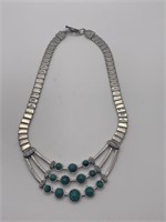Faux Turquoise Statement Necklace