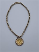 999 Gold Panda Coin w/ 14K Bracelet