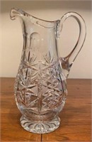Lead Crystal Footed Pitcher