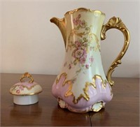 Antique Hand Painted Coffee/Tea Pot
