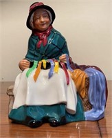 Royal Doulton Ribbon Seller Lady Figurine
