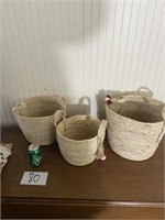 Set of 3 Foreside Baskets