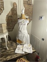 3 Aprons and Mannequin Body