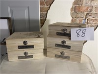 5 Wooden Memory Boxes