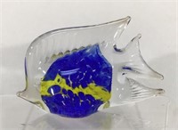 Blown Glass Fish Paperweight
