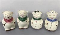 Vintage Piggy Salt & Pepper Shakers -2 Sets