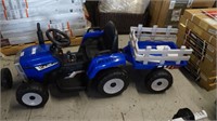Electric Ride-On Tractor w/Trailer