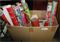 LARGE BOX OF CHRISTMAS WRAPPING PAPER