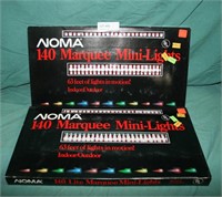 2 N.O.S. NOMA 140-CT. MARQUEE MINI LIGHT SETS