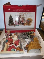 Poreclain Santas Visit Set(New in Box)