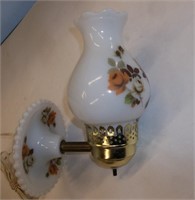 Old Milk Glass Wall Electric Light