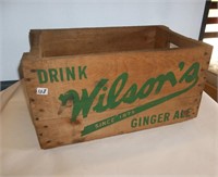 Wooden Wilsons Ginger Ale Case