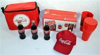 Coca-Cola Glasses, Lunchbox, & Hat