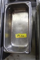 11 pc 6x12 (inside dim.) stainless food pan