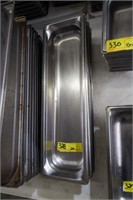 5 pc 19-1/2 x 5-1/2 (inside dim.) stainless food