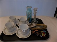 Tray Lot- Cups & Saucers etc