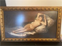 Framed nude picture