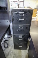 HON 4 drawer metal filing cabinet - no key