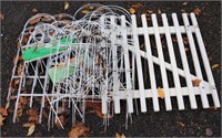 Lot of Wire Garden Fence & Wooden Gate