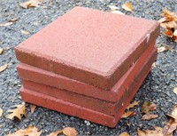 (4) Red pavers