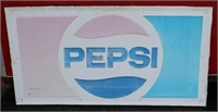 Tin Pepsi Advertising Sign