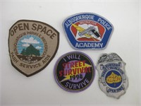 4 Embroidered Patches - APD Police Academy, etc