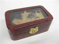 Turtle Decorated Jewelry Box - 7.75" x 4,75" x 3"