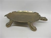 Brass Turtle Serving Tray - 12.75" Long