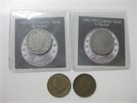 1903 & 1904 Liberty Nickels & 1886 & 1908 IHC's