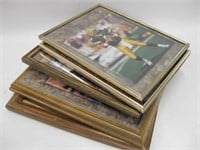 Framed Football Picture Lot