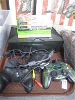X-BOX WITH CONTROLLERS, GAMES