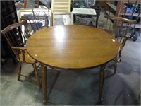 44" ROUND TABLE AND 2 CHAIRS