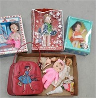Box of miscellaneous dolls