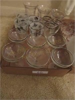 Assorted glasses